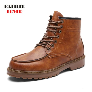 2019 New Cowhide Split Autumn Winter Warm Fur Vintage Motorcycle Boots Male Men Martin Shoes Men Snow Ankle High Top Men's boots
2019 New Cowhide Split Autumn Winter Warm Fur Vintage Motorcycle Boots Male Men Martin Shoes Men Snow Ankle High Top Men's boots