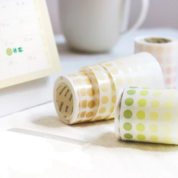 MaoTu Polka Dot Sticker Washi Masking Tape Journal Planner Decoration Tape Self-Adhesive DIY Scrapbooking Stationery 52mmx5m
MaoTu Polka Dot Sticker Washi Masking Tape Journal Planner Decoration Tape Self-Adhesive DIY Scrapbooking Stationery 52mmx5m