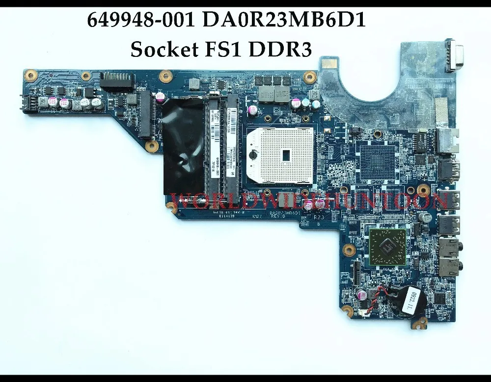 High quality for HP Pavilion G4 G6 G7-1000 Laptop motherboard 649948-001 DA0R23MB6D1 Socket FS1 DDR3 100% Fully Tested
High quality for HP Pavilion G4 G6 G7-1000 Laptop motherboard 649948-001 DA0R23MB6D1 Socket FS1 DDR3 100% Fully Tested
