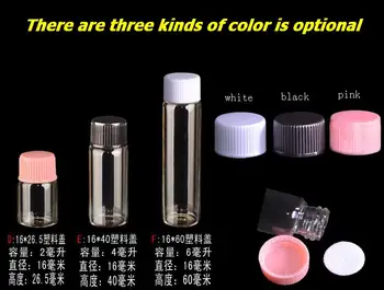 10pcs 2/4/6ml 16mm Diameter Plastic Cover Screw Cap Glass Bottles , Empty Transparent Glass Bottles Creative Decorative Vials
10pcs 2/4/6ml 16mm Diameter Plastic Cover Screw Cap Glass Bottles , Empty Transparent Glass Bottles Creative Decorative Vials