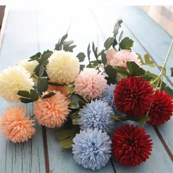 11p Silk Dandelion Artificial three head Dandelion Chrysanthemum Ball flower for Wedding Centepieces Bridal Bouquet Wrist Flower 
11p Silk Dandelion Artificial three head Dandelion Chrysanthemum Ball flower for Wedding Centepieces Bridal Bouquet Wrist Flower