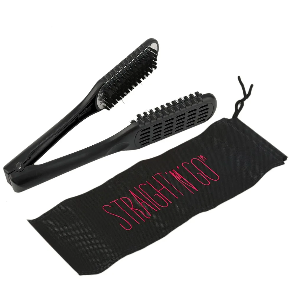 Ceramic Straightening Comb Double Sided Hair Brush Clamp Hairdressing Natural Fibres Bristle Hair Comb Hairstylig Tool
Ceramic Straightening Comb Double Sided Hair Brush Clamp Hairdressing Natural Fibres Bristle Hair Comb Hairstylig Tool
