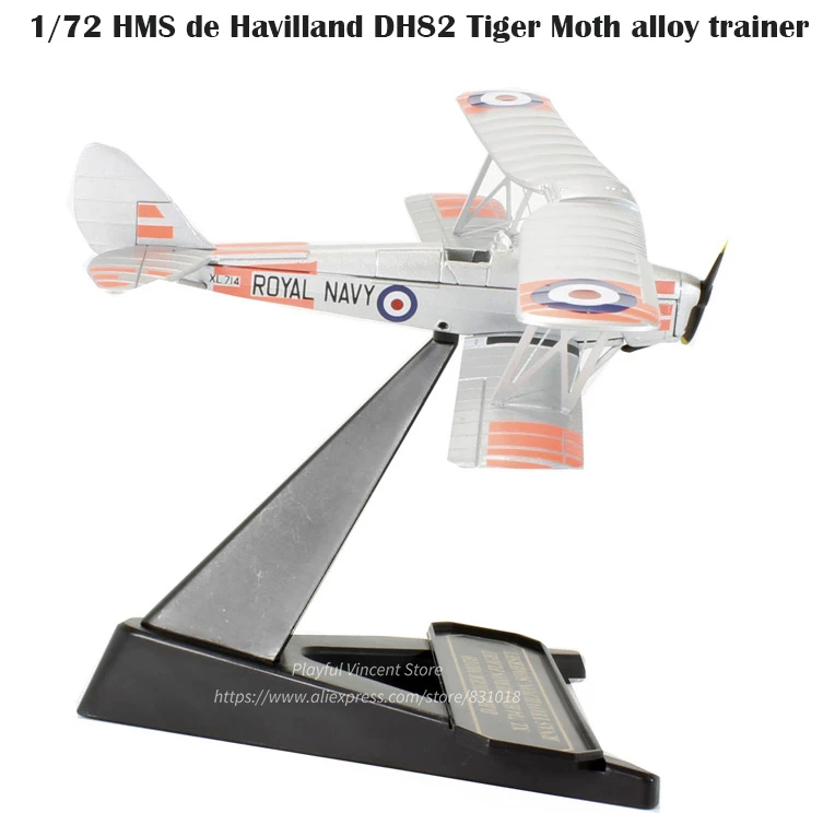 Boutique 1/72 HMS de Havilland DH82 Tiger Moth alloy trainer model 72TM008 Collection model
Boutique 1/72 HMS de Havilland DH82 Tiger Moth alloy trainer model 72TM008 Collection model