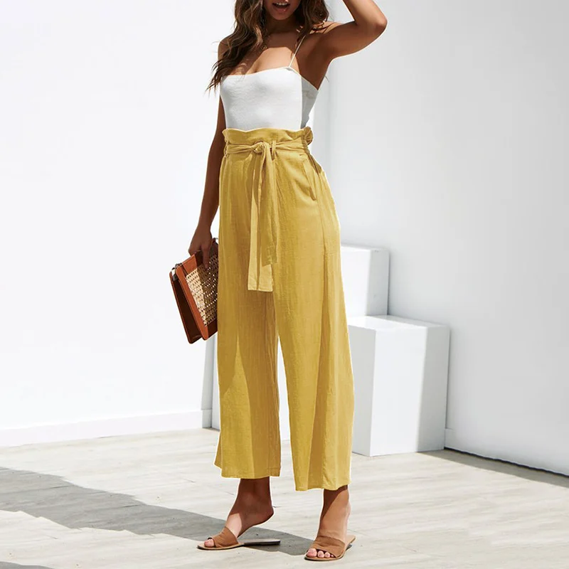 Cotton Linen Wide Leg Women Pants Trousers broad legs Solid Soft Long Trouser Ladies 2019 Summer Autumn Lace Up Bottom Plus Size
Cotton Linen Wide Leg Women Pants Trousers broad legs Solid Soft Long Trouser Ladies 2019 Summer Autumn Lace Up Bottom Plus Size