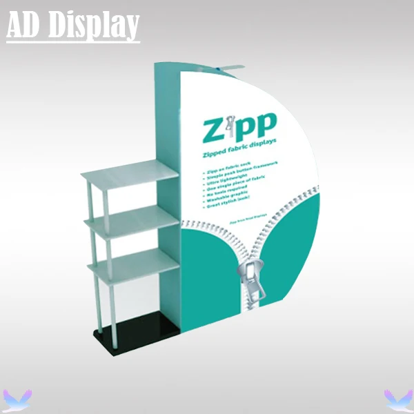Trade Show Booth Advertising Tension Fabric 3D Semi-Moon Display Rack With Banner Printing(Optional)
Trade Show Booth Advertising Tension Fabric 3D Semi-Moon Display Rack With Banner Printing(Optional)