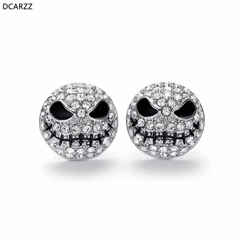 Jack Silver Color Circle Small Earrings Nightmare Before Christmas Cartoon Gothic Jewelry Women Crystals Skull Stud Earrings
Jack Silver Color Circle Small Earrings Nightmare Before Christmas Cartoon Gothic Jewelry Women Crystals Skull Stud Earrings