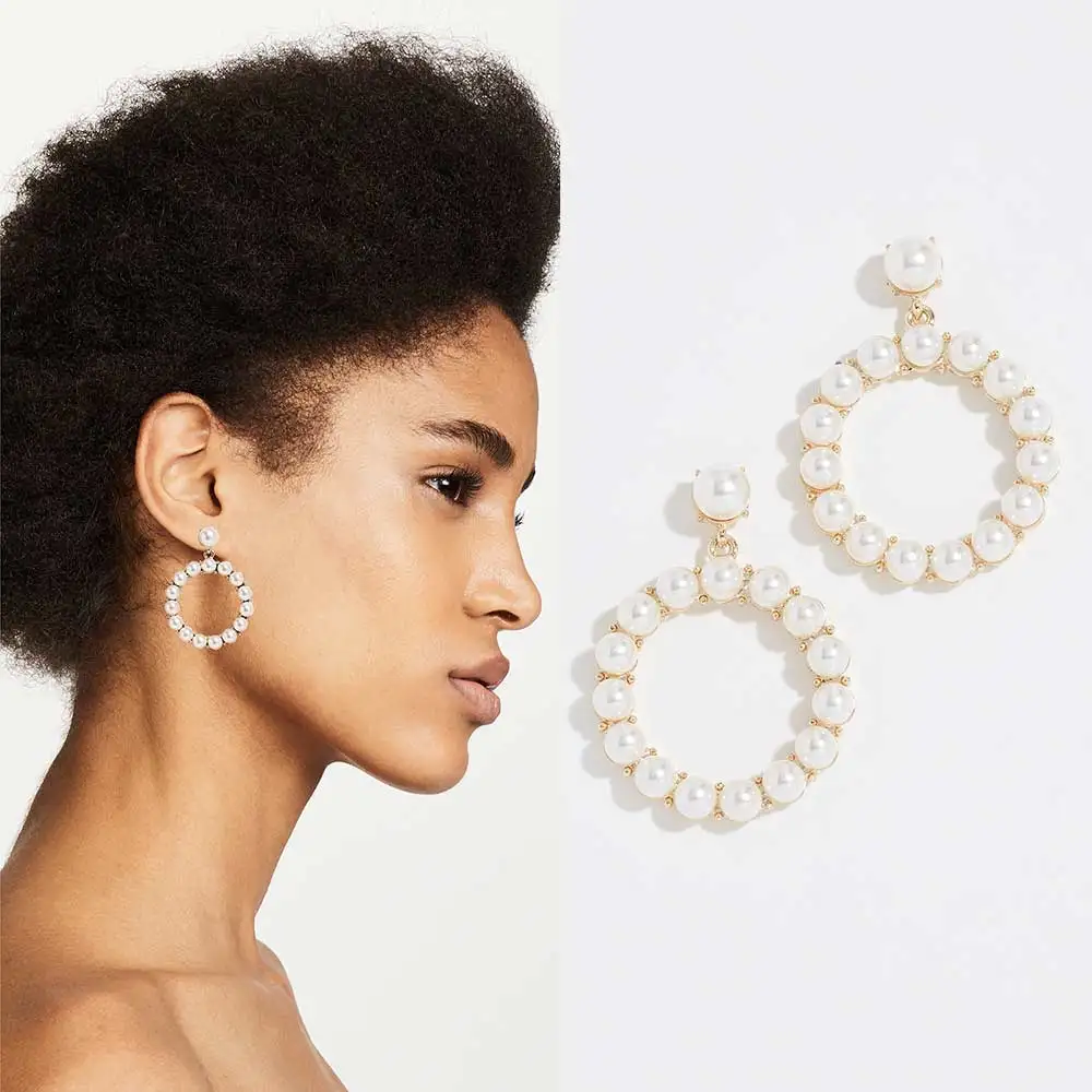 Dvacaman 2019 Round Circle Drop Earrings Big Baroque Pink Freshwater Pearl Earrings for Women Indian Wedding Bridal Jewelry Gift
Dvacaman 2019 Round Circle Drop Earrings Big Baroque Pink Freshwater Pearl Earrings for Women Indian Wedding Bridal Jewelry Gift