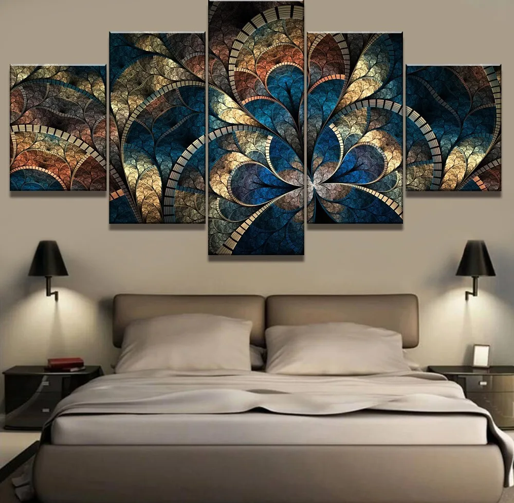 Modular Framework Decorative Painting Canvas HD Prints 5 Pieces Ractal Clover Pictures Wall Art Poster For Modern Living Room
Modular Framework Decorative Painting Canvas HD Prints 5 Pieces Ractal Clover Pictures Wall Art Poster For Modern Living Room
