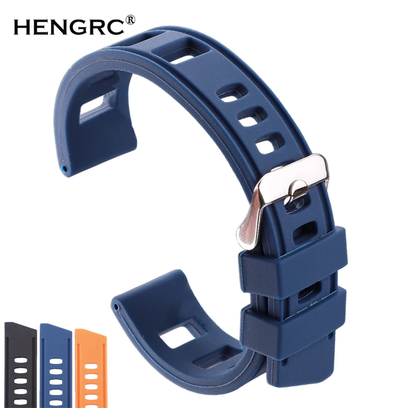 Rubber Watchbands Bracelet 20mm 22mm Orange Blue Black Women Men Waterproof Soft Silicone Watch Band Strap With Polished Buckle
Rubber Watchbands Bracelet 20mm 22mm Orange Blue Black Women Men Waterproof Soft Silicone Watch Band Strap With Polished Buckle