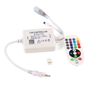 EU/UK Plug Bluetooth Remote Controller RGB Color 24 Key Button Mini IR Remote Controller For 50meter RGB LED Strip Light
EU/UK Plug Bluetooth Remote Controller RGB Color 24 Key Button Mini IR Remote Controller For 50meter RGB LED Strip Light