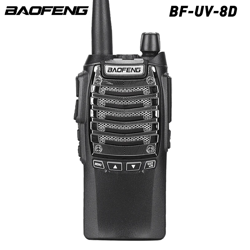 

Top Original Baofeng UV-8D Walkie Talkie 8W 128 Channels Hand Free KM UHF 400-480MHz Portable Radio Comunicador UV8D Interphone