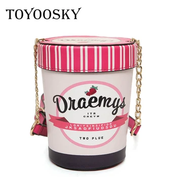 TOYOOSKY Women Barrel Shaped Mini Shoulder Bag Candy Color Ice Cream Style Chain Small Crossbody Bag for Teenager Girl Beach Bag
TOYOOSKY Women Barrel Shaped Mini Shoulder Bag Candy Color Ice Cream Style Chain Small Crossbody Bag for Teenager Girl Beach Bag