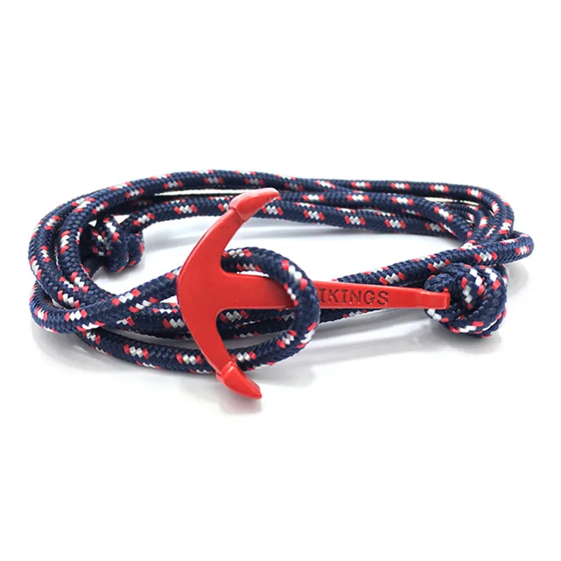 Fashion Retro Vikings Bracelets For Men Popular Tom Hope Personality Bandages Toggle-Clasps Red Anchor Bracelets SL044
Fashion Retro Vikings Bracelets For Men Popular Tom Hope Personality Bandages Toggle-Clasps Red Anchor Bracelets SL044