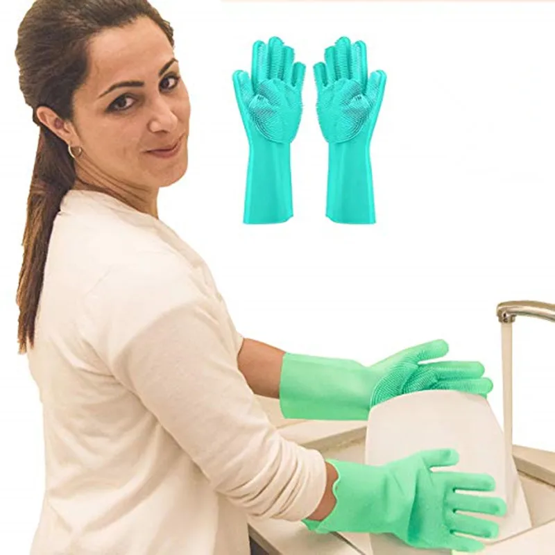 Magic Silicone Scrubber Rubber Cleaning Gloves Kitchen Accessories Dishwashing Scrubbing Gloves Tools for Cleaning Car Pet Brush
Magic Silicone Scrubber Rubber Cleaning Gloves Kitchen Accessories Dishwashing Scrubbing Gloves Tools for Cleaning Car Pet Brush