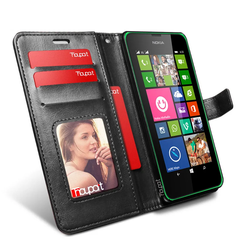 Thouport PU Leather Flip Cases For Nokia Lumia 630 Case Stand Phone Bags Photo Frame Card Slot Wallet Cover For Nokia Lumia 635
Thouport PU Leather Flip Cases For Nokia Lumia 630 Case Stand Phone Bags Photo Frame Card Slot Wallet Cover For Nokia Lumia 635