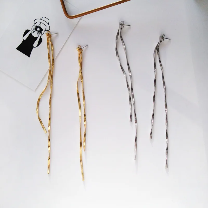 Simple Women Tassel Curve Lines Thread Long Clip Earrings No Pierced Ears Hole Minimalist Clip on Earrings Without Piercing
Simple Women Tassel Curve Lines Thread Long Clip Earrings No Pierced Ears Hole Minimalist Clip on Earrings Without Piercing