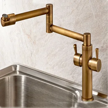 Brass Antique Faucet 360 Degree Rotation Stretch and Folding Neck Hot and Cold Mixer Taps
Brass Antique Faucet 360 Degree Rotation Stretch and Folding Neck Hot and Cold Mixer Taps