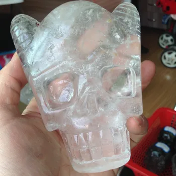 TT267(543g) Natural Clear Quartz Crystal Skull Face Carved Stone Healing Quartz Special Skull for Sale
TT267(543g) Natural Clear Quartz Crystal Skull Face Carved Stone Healing Quartz Special Skull for Sale