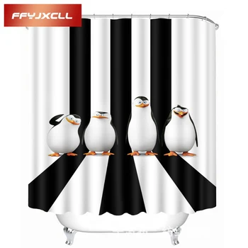 Black White Cartoon Penguin 3D Printing Waterproof Mildew Fabric Shower Curtain Eco-Friendly Bathroom Curtain
Black White Cartoon Penguin 3D Printing Waterproof Mildew Fabric Shower Curtain Eco-Friendly Bathroom Curtain