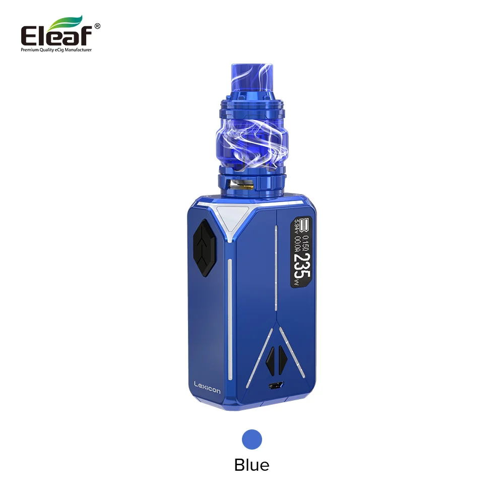 Original Eleaf Lexicon ELLO Duro Pmma 6.5ml Kit With 235W Lexicon Box MOD Fit For Dual 18650 Tank HW-Net and HW-Multiehole Coil
Original Eleaf Lexicon ELLO Duro Pmma 6.5ml Kit With 235W Lexicon Box MOD Fit For Dual 18650 Tank HW-Net and HW-Multiehole Coil