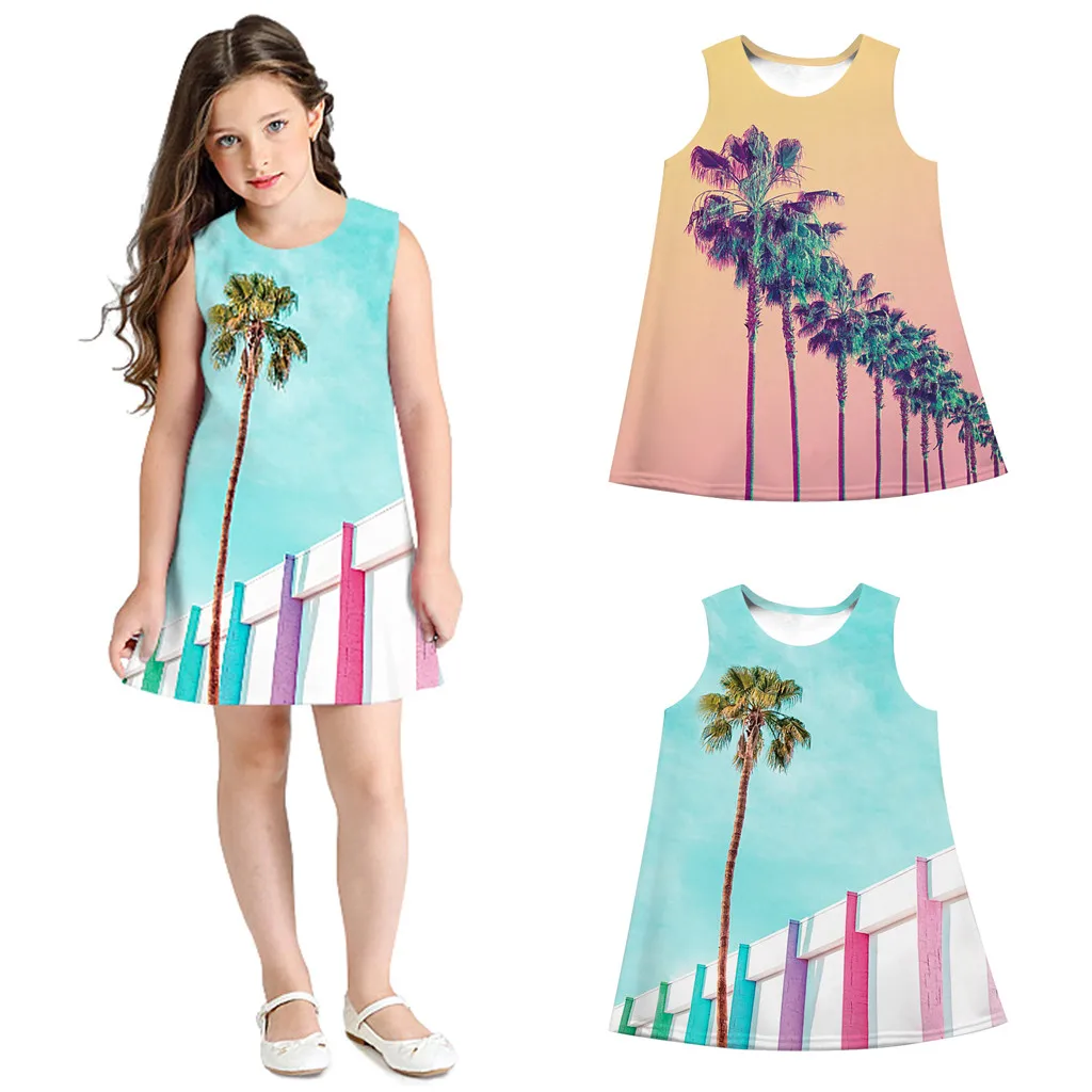 Children dresses Sleeveless 3D Cartoon Print Cartoon girl dresses kids casual patry Robe Clothes vest o-neck birthday vestidos
Children dresses Sleeveless 3D Cartoon Print Cartoon girl dresses kids casual patry Robe Clothes vest o-neck birthday vestidos