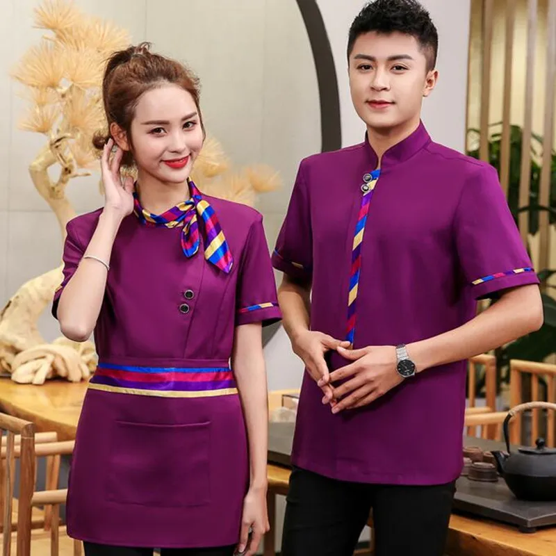 Restaurant Staff Uniform Short Sleeve Coffee Cake Bakery Waiter Overalls Hot Pot Fast Food Shop Plus Size Jacket Work Wear H2136
Restaurant Staff Uniform Short Sleeve Coffee Cake Bakery Waiter Overalls Hot Pot Fast Food Shop Plus Size Jacket Work Wear H2136