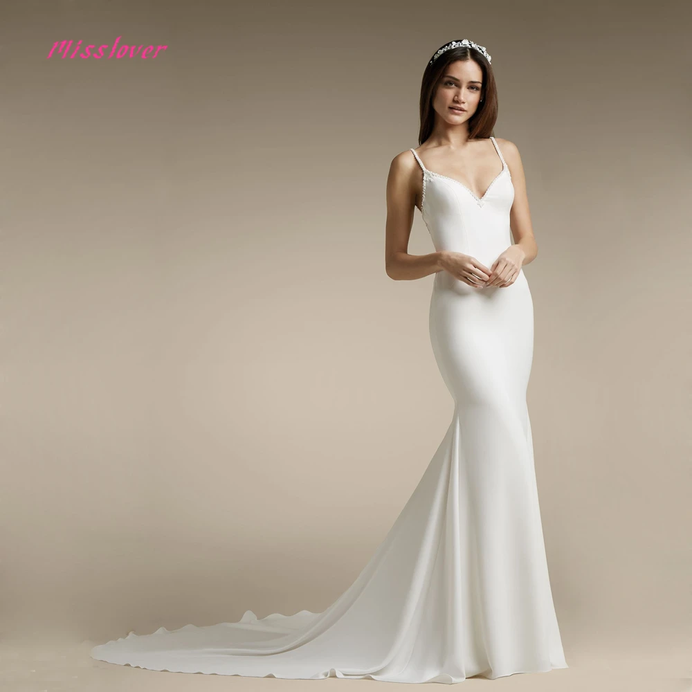 Simlple Soft Satin Vestido De Noiva Luxury Crystal Mermaid Bride Wedding Dress 2019 new Bridal Gown Court Train Robe de mariee
Simlple Soft Satin Vestido De Noiva Luxury Crystal Mermaid Bride Wedding Dress 2019 new Bridal Gown Court Train Robe de mariee