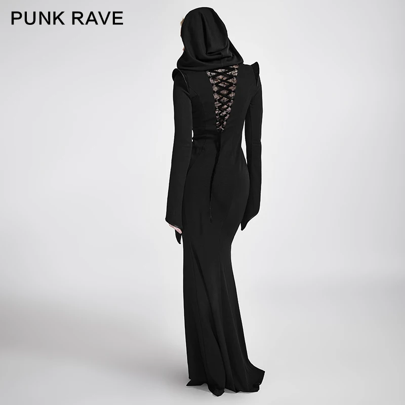 PUNK RAVE Gothic Women Casual Sexy Dress Long Sleeve Black Hooded Witch Cosplay Dresses Formal Evening Party Dresses
PUNK RAVE Gothic Women Casual Sexy Dress Long Sleeve Black Hooded Witch Cosplay Dresses Formal Evening Party Dresses