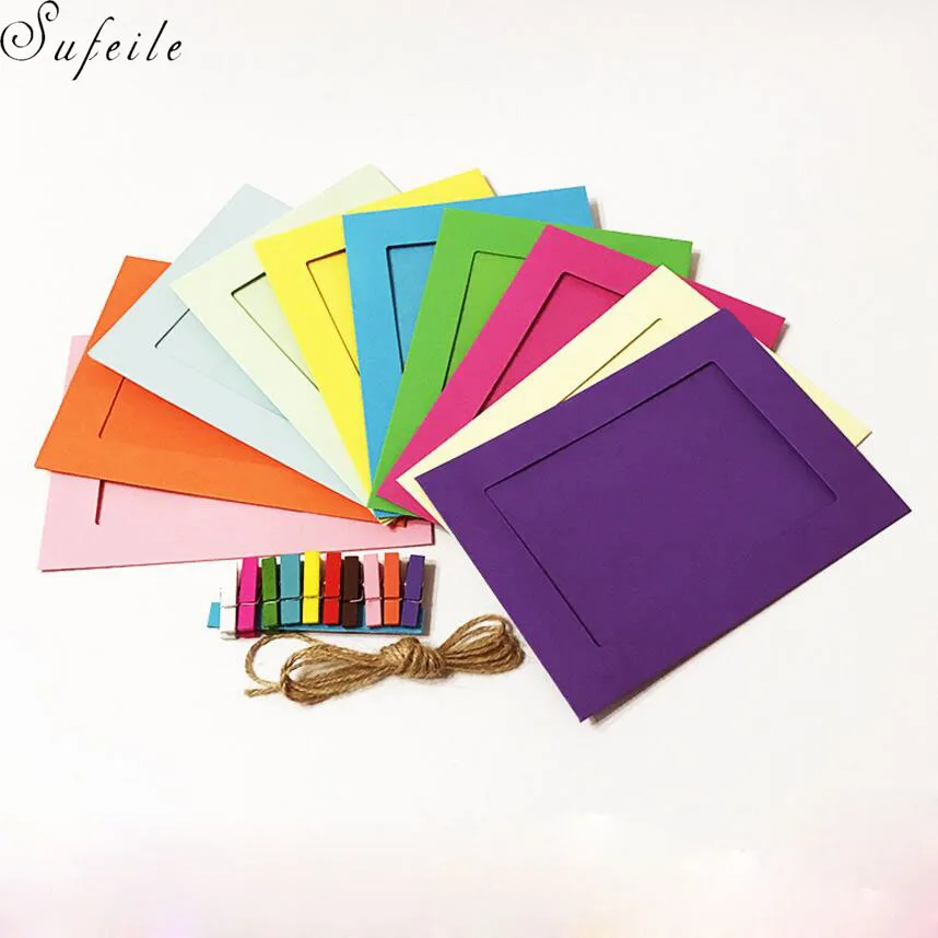 Cardboard Photo Frame Color Photo Wall 3 5 6 7 inch Ten Color Card Paper Frame Frame Paper Hanging Hemp Rope Creative Frame D5
Cardboard Photo Frame Color Photo Wall 3 5 6 7 inch Ten Color Card Paper Frame Frame Paper Hanging Hemp Rope Creative Frame D5