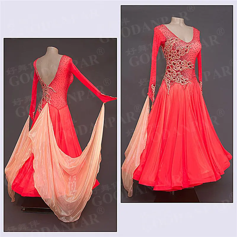 GOODANPAR float mesh lycra Competition Ballroom Dance Dress Women with bodysuit bra cups Waltz standard stage dance wear
GOODANPAR float mesh lycra Competition Ballroom Dance Dress Women with bodysuit bra cups Waltz standard stage dance wear