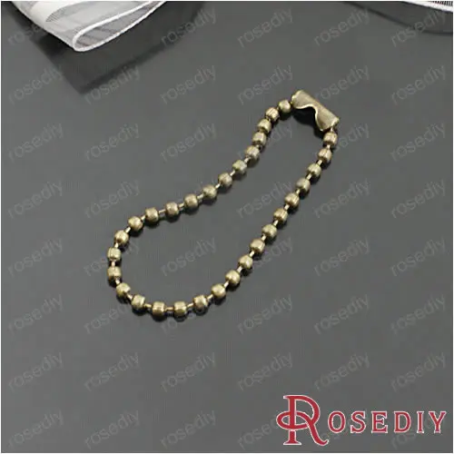 Wholesale Length 11.5cm Width 2.4mm Antique Bronze Iron Finished Ball Chains with Clasp Diy Jewelry 50 pieces(JM4527)
Wholesale Length 11.5cm Width 2.4mm Antique Bronze Iron Finished Ball Chains with Clasp Diy Jewelry 50 pieces(JM4527)