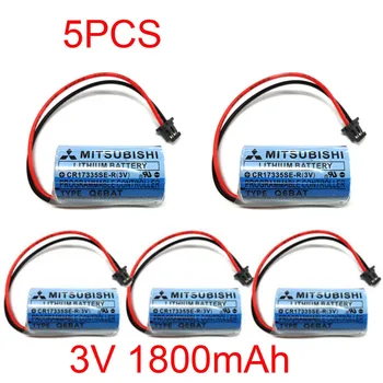 55Pcs CR17335SE-R/3V Q6BAT PLC 3V 1800mAh Li-ion Battery For Q25PRHCPU Q170HBATC PLC Lithium Battery with Plugs
55Pcs CR17335SE-R/3V Q6BAT PLC 3V 1800mAh Li-ion Battery For Q25PRHCPU Q170HBATC PLC Lithium Battery with Plugs