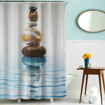3D Stone Design Pattern Polyester Bathroom Waterproof Shower Curtains With Plastic Hooks Mildewproof 180*200cm Shower Curtains
3D Stone Design Pattern Polyester Bathroom Waterproof Shower Curtains With Plastic Hooks Mildewproof 180*200cm Shower Curtains