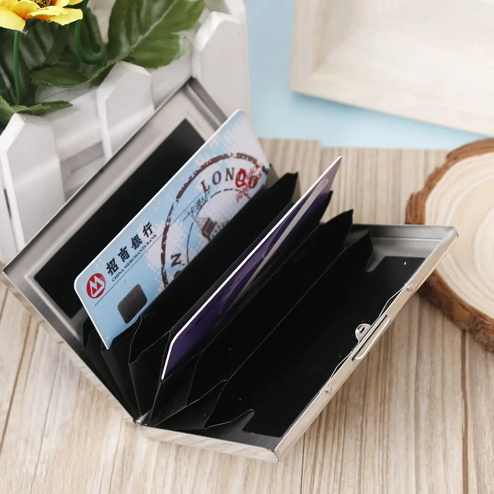 Elegant Business Credit Card Holder Waterproof Aluminum Pocket Wallet Portable Pocket Bank ID Card Holder Case Metal Card Holder
Elegant Business Credit Card Holder Waterproof Aluminum Pocket Wallet Portable Pocket Bank ID Card Holder Case Metal Card Holder