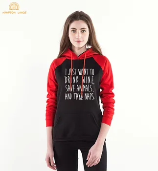I Just want to Drink Wine Save Animals Take Naps Letters Print Funny Hoodies 2020 Spring Women Sweatshirts Raglan Sleeve Hooded
I Just want to Drink Wine Save Animals Take Naps Letters Print Funny Hoodies 2020 Spring Women Sweatshirts Raglan Sleeve Hooded