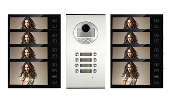 7'' Wired Video Door Phone Intercom System 700TVL Night Vision Camera Door Bell 8 Monitors Multi- Apartments/Family/Home
7'' Wired Video Door Phone Intercom System 700TVL Night Vision Camera Door Bell 8 Monitors Multi- Apartments/Family/Home