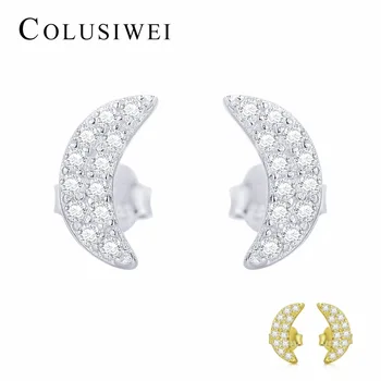 COLUSIWEI 2019 Hot Sale Real 925 Sterling Silver Fashion Exquisite Moon Stud Earrings Special luxury For Women Gift Bijoux
COLUSIWEI 2019 Hot Sale Real 925 Sterling Silver Fashion Exquisite Moon Stud Earrings Special luxury For Women Gift Bijoux