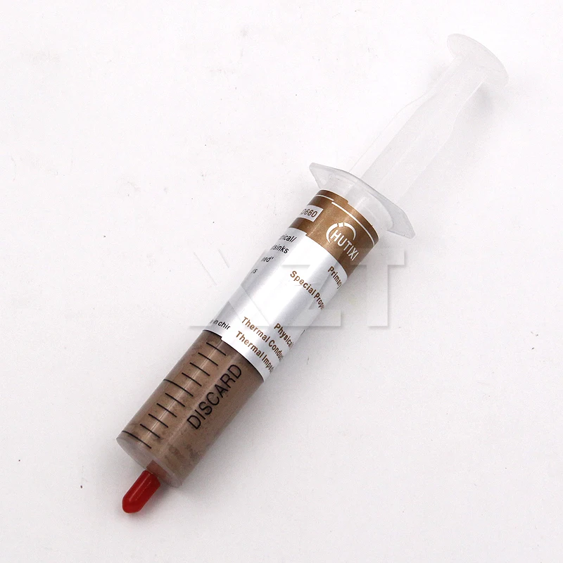 PZ newest 1Pcs 30g Gold Thermal Grease Heatsink Syringe Silicone Compound Paste For CPU GPU cooling
PZ newest 1Pcs 30g Gold Thermal Grease Heatsink Syringe Silicone Compound Paste For CPU GPU cooling