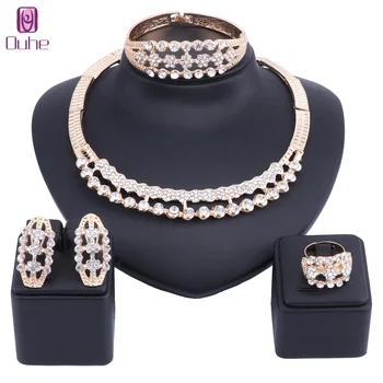 African Jewelry Sets Dubai Gold Color Crystal Jewelry sets Wholesale Customer Design Nigerian Wedding Necklace Jewelry Sets
African Jewelry Sets Dubai Gold Color Crystal Jewelry sets Wholesale Customer Design Nigerian Wedding Necklace Jewelry Sets