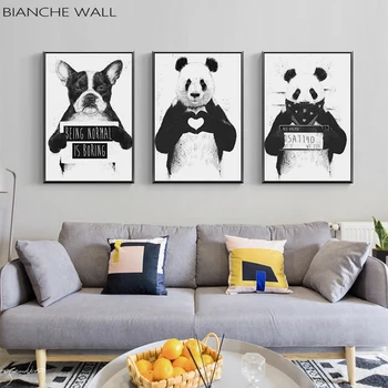 Modern Minimalistic Abstract Black White Cute Pet Animal Panda Dog Cute Decoration Canvas Painting Wall Art Poster Print Picture
Modern Minimalistic Abstract Black White Cute Pet Animal Panda Dog Cute Decoration Canvas Painting Wall Art Poster Print Picture