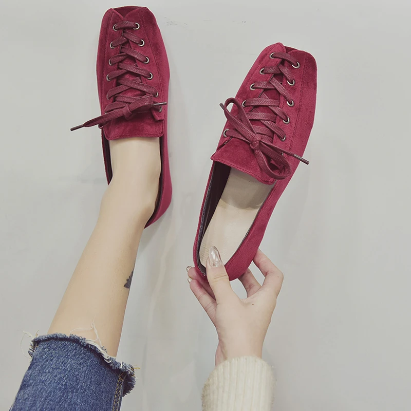 EOEODOIT Casual Flat Heel Shoes Women Spring Summer Fashion Color Square Toe Lace Up Sneakers Flats Shoes
EOEODOIT Casual Flat Heel Shoes Women Spring Summer Fashion Color Square Toe Lace Up Sneakers Flats Shoes