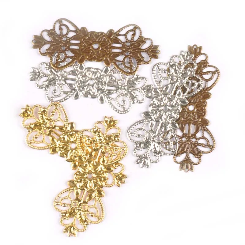 10Pcs Gold/silver/Bronze Tone Metal Crafts Connectors Filigree Wraps Diy Embellishments Scrapbooking Home Decor 75x31mm yk0731
10Pcs Gold/silver/Bronze Tone Metal Crafts Connectors Filigree Wraps Diy Embellishments Scrapbooking Home Decor 75x31mm yk0731