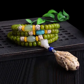 Hainan authentic natural optimization green Bodhi root 108 Tibetan polished agate bracelet men playing Bodhi
Hainan authentic natural optimization green Bodhi root 108 Tibetan polished agate bracelet men playing Bodhi