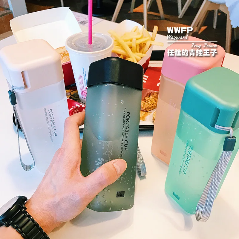 600ml Plastic Water Bottle Creative Square Bottle For Water Leakproof Brief Potable Drink Bottles Tumbler Drinkware Directing
600ml Plastic Water Bottle Creative Square Bottle For Water Leakproof Brief Potable Drink Bottles Tumbler Drinkware Directing