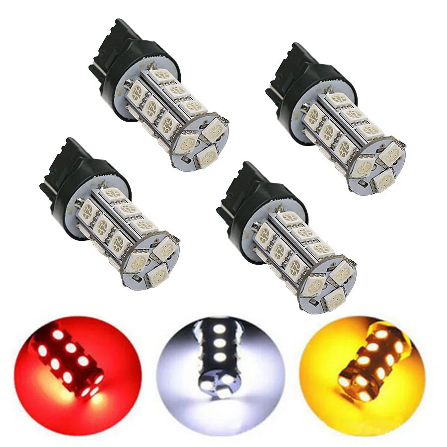 4pcs T20 7440 992 18 SMD 5050 LED Bulb Lamp w21w Auto car Turn Signal Reverse Brake Lights Auto Car Source 12V White Amber Red
4pcs T20 7440 992 18 SMD 5050 LED Bulb Lamp w21w Auto car Turn Signal Reverse Brake Lights Auto Car Source 12V White Amber Red