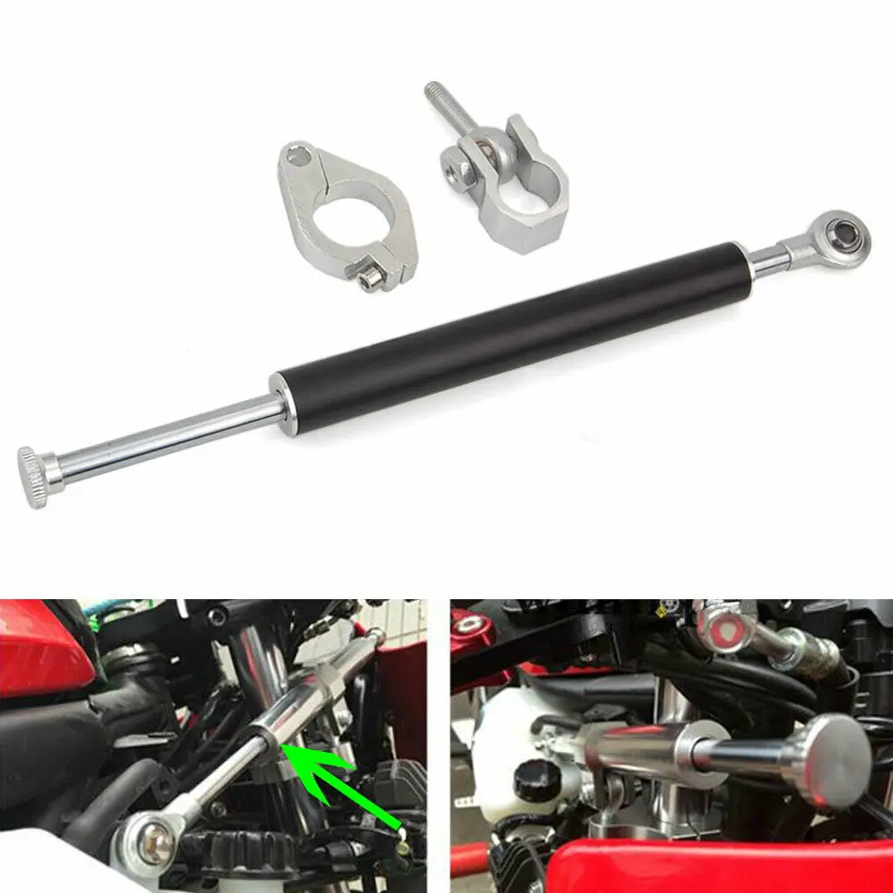330mm Aluminum Steering Damper 6 way Adjust Stabilizer Linear For Motorcycle ATV
330mm Aluminum Steering Damper 6 way Adjust Stabilizer Linear For Motorcycle ATV