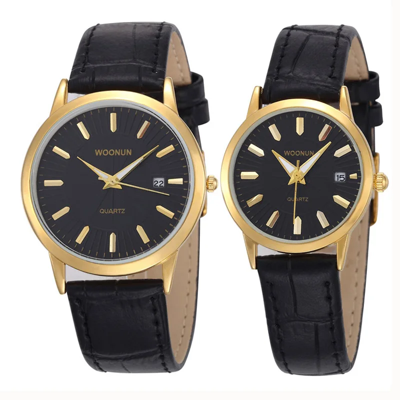 WOONUN Top Luxury Brand Couple Watches For Lovers Genuine Leather Strap Men Women Quartz Watches Fashion Pair Watches Best Gift
WOONUN Top Luxury Brand Couple Watches For Lovers Genuine Leather Strap Men Women Quartz Watches Fashion Pair Watches Best Gift