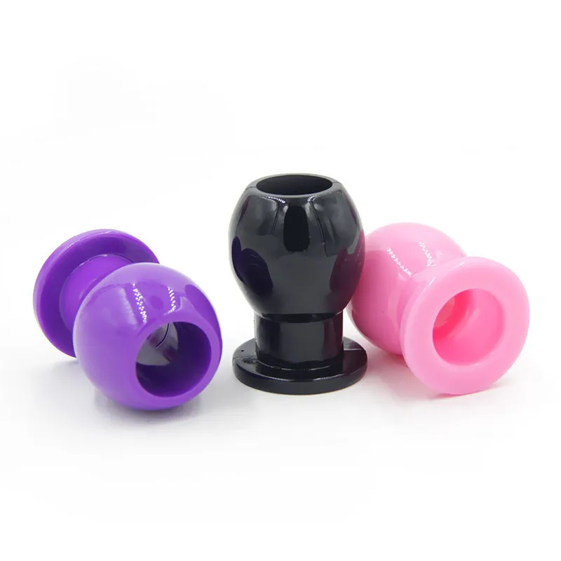 Silicone Butt Plug Anal Dilator Soft Safe Hollow Expansion Woman Men Gay Prostata Massager Peep Vaginal Adult Sex Toys | Красота и