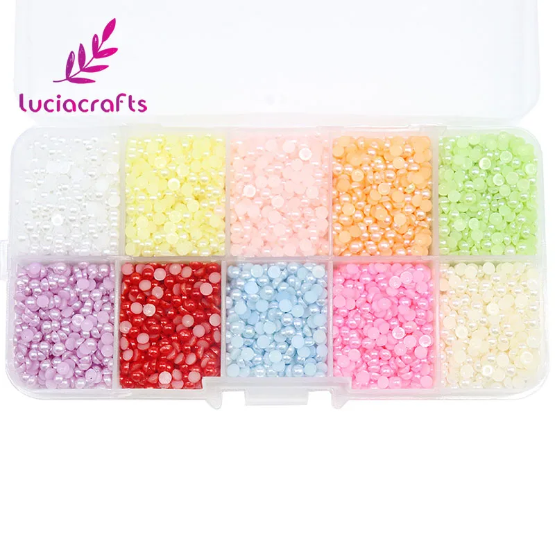 Lucia crafts 1Box/lot Mixed Color Half Round Pearls Beads Flatback DIY Scrapbook Handcraft Nail Garment Shoe Decoration F1104
Lucia crafts 1Box/lot Mixed Color Half Round Pearls Beads Flatback DIY Scrapbook Handcraft Nail Garment Shoe Decoration F1104