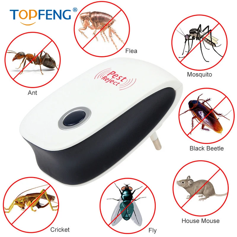 TopFeng 1pc Enhanced Version Electronic Cat Ultrasonic Anti Mosquito Insect Repeller Rat Mouse Cockroach Pest Reject Repellent
TopFeng 1pc Enhanced Version Electronic Cat Ultrasonic Anti Mosquito Insect Repeller Rat Mouse Cockroach Pest Reject Repellent